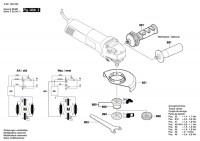 Bosch 3 601 H29 A00 Gws 14-125 Cit Angle Grinder 230 V / Eu Spare Parts